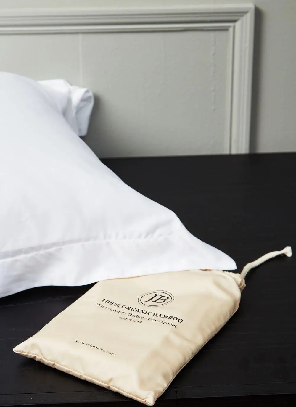 Jo Browne Organic Bamboo Oxford Pillowcase Set of 2 Blarney